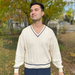 Vintage Pierre Cardin V-Neck Sweater